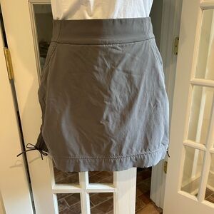 Columbia Charcoal Skirt with Drawstring Details